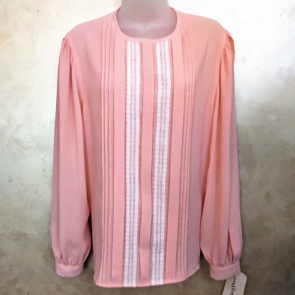 Beautiful Vintage Blouse Ship'n Shore NWT 12 - Picture 1 of 5